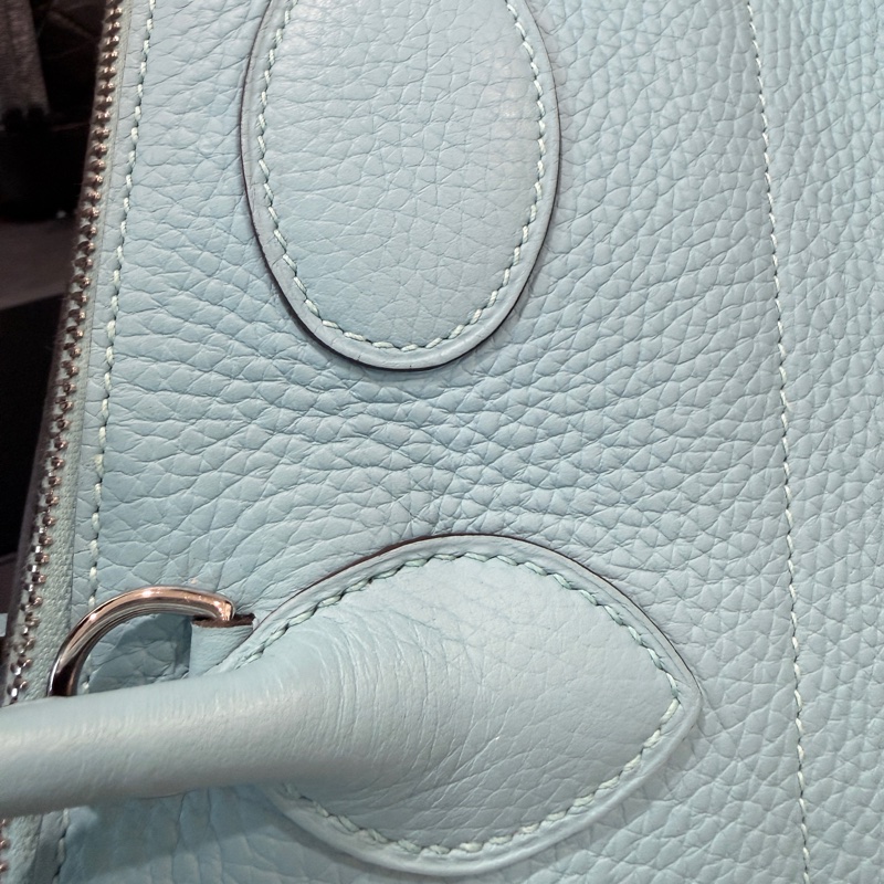 Hermes✨bolide31保齡球包手提斜背包T刻 3P環礁藍/馬卡龍藍-11