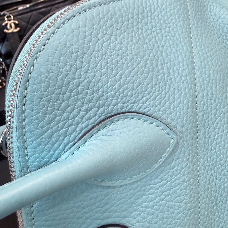 Hermes✨bolide31保齡球包手提斜背包T刻 3P環礁藍/馬卡龍藍-12