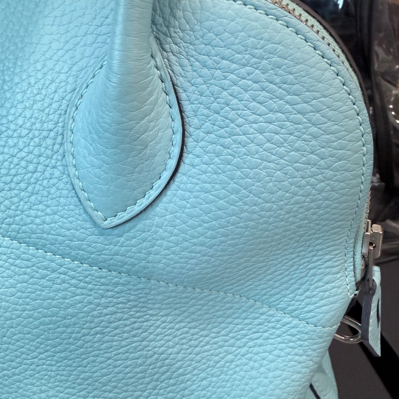 Hermes✨bolide31保齡球包手提斜背包T刻 3P環礁藍/馬卡龍藍-19