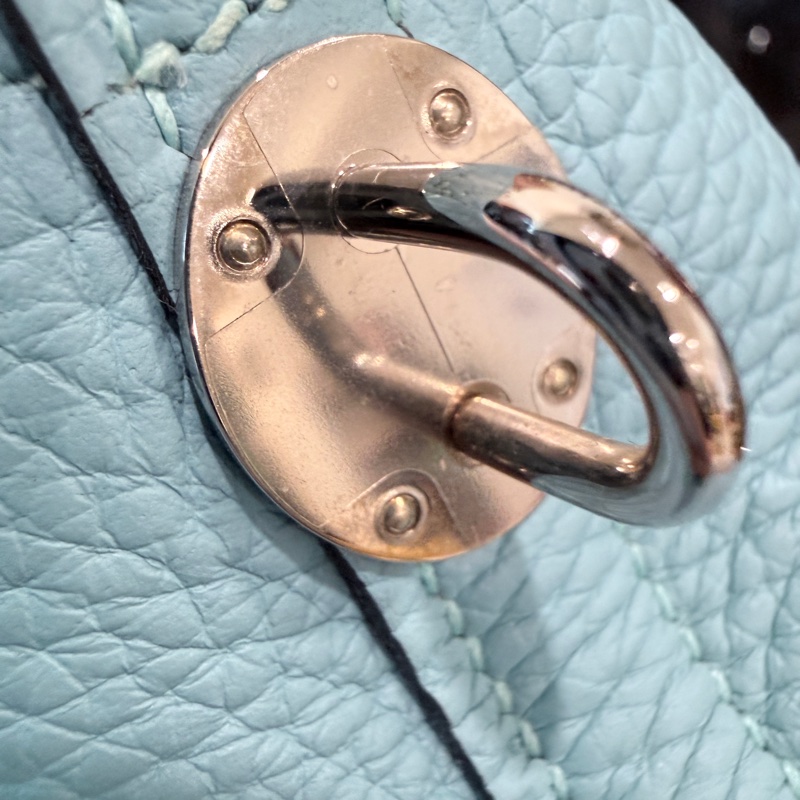 Hermes✨bolide31保齡球包手提斜背包T刻 3P環礁藍/馬卡龍藍-32