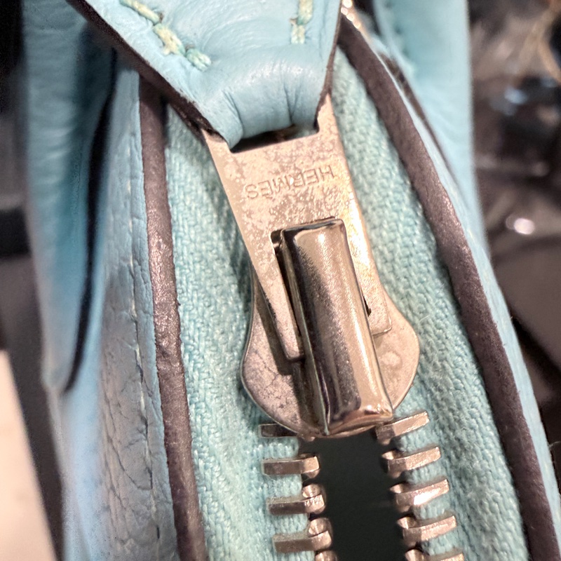 Hermes✨bolide31保齡球包手提斜背包T刻 3P環礁藍/馬卡龍藍-34