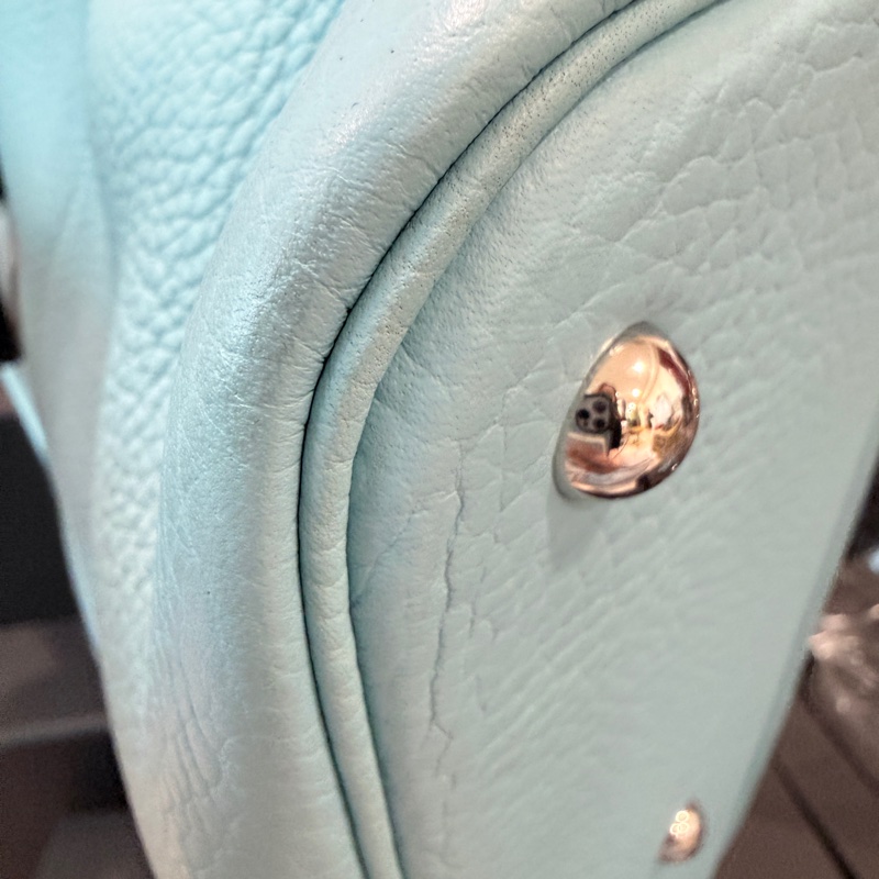 Hermes✨bolide31保齡球包手提斜背包T刻 3P環礁藍/馬卡龍藍-38