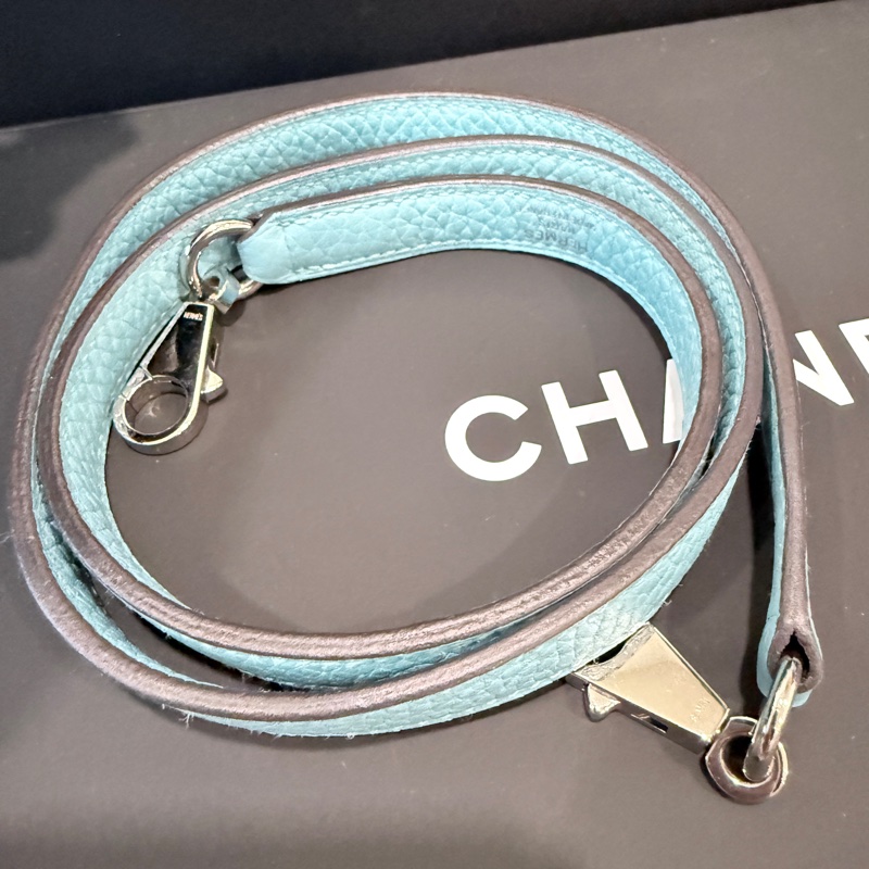 Hermes✨bolide31保齡球包手提斜背包T刻 3P環礁藍/馬卡龍藍-43