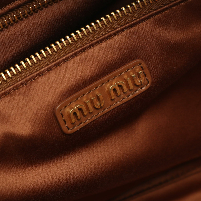 Miu Miu beau 肩挎斜背包 5BB117_2CRW_F0046_V_ 皮革 棕色 二手-3