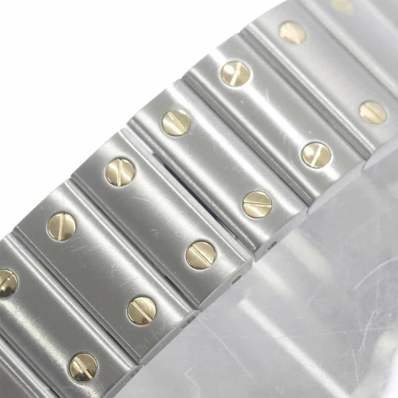 卡地亞 Santos Galbee LM 雙色 W20041C4 男士腕錶，18K 黃金材質，自動上鍊機芯-6