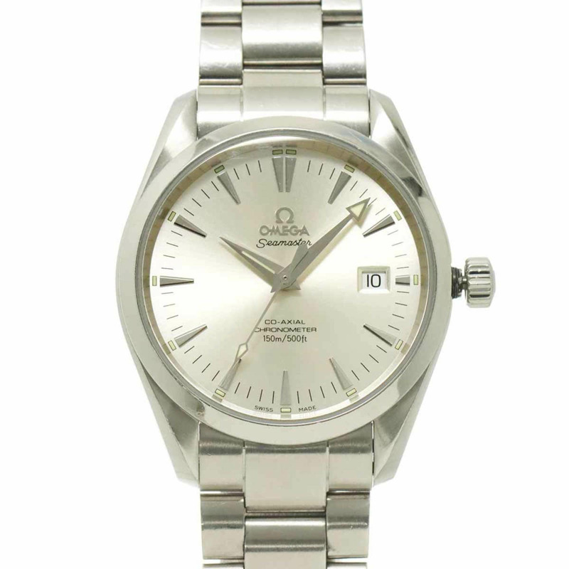 歐米茄海馬系列Aqua Terra同軸2503 30男士腕錶,附日期顯示,銀色,自動機械錶-0