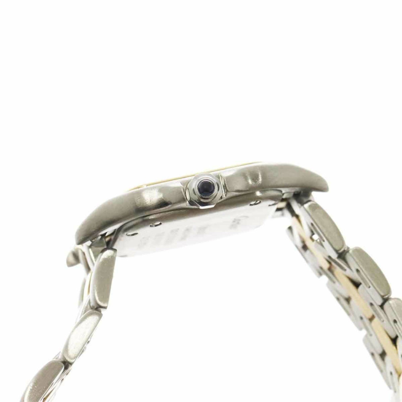 卡地亞 Panthère 單排小號腕錶 W25029B5，雙色女錶，象牙白/黃金石英機芯-4