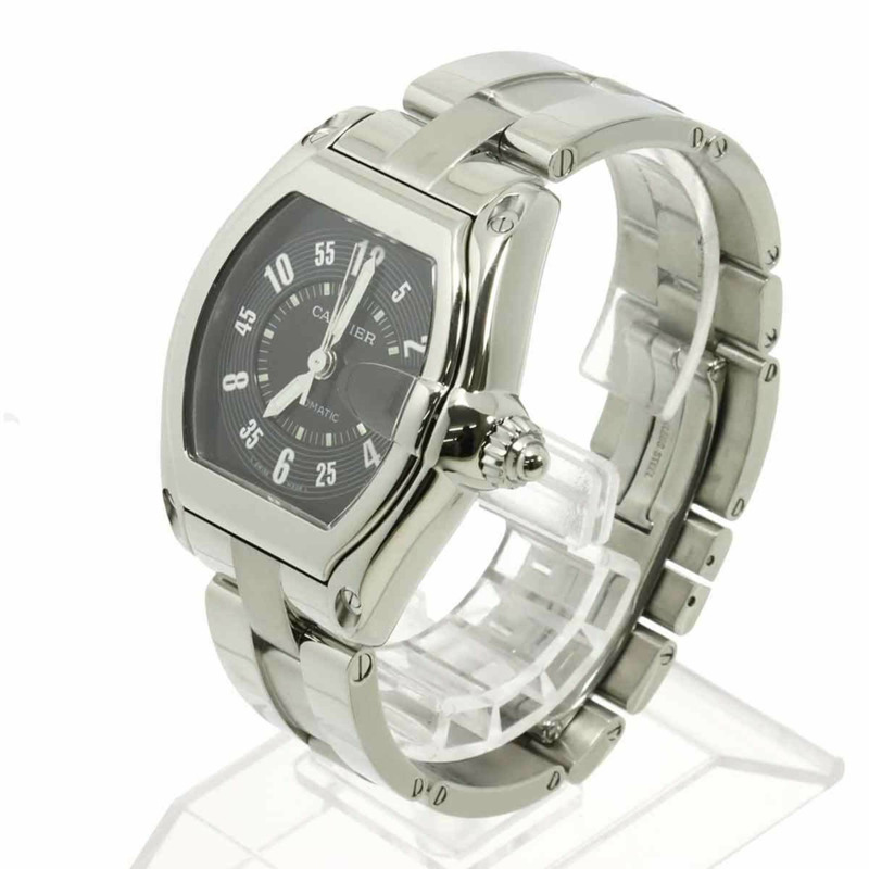 卡地亞 Roadster LM W62004V3 男士腕錶,附日期顯示,黑色,自動上鍊機芯-1