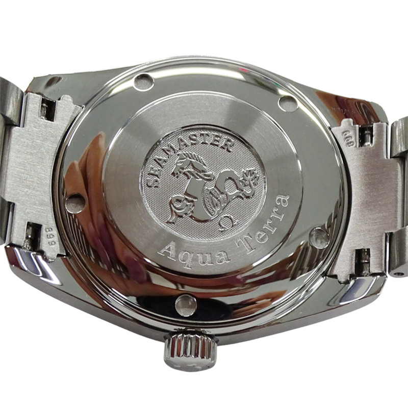 歐米茄海馬系列Aqua Terra 2518.30男士腕錶,150公尺防水,日期顯示,石英機芯,QZ不鏽鋼錶殼,銀色,拋光-7