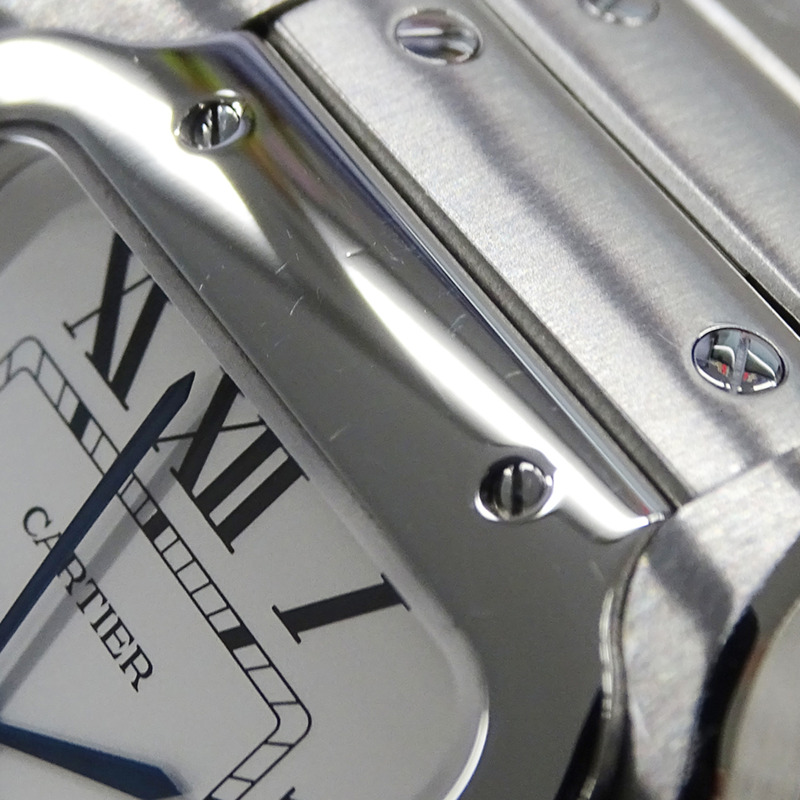 卡地亞 Santos LM 男士腕錶，帶日期顯示，自動上鍊，精鋼材質，型號 WSSA0018，拋光銀色-13