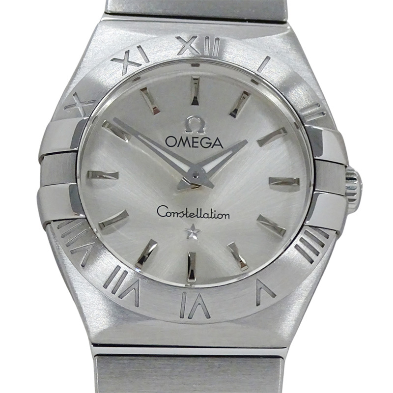 歐米茄星座系列拋光款 123.10.24.60.02.001 女士石英腕錶,不鏽鋼,銀色-1