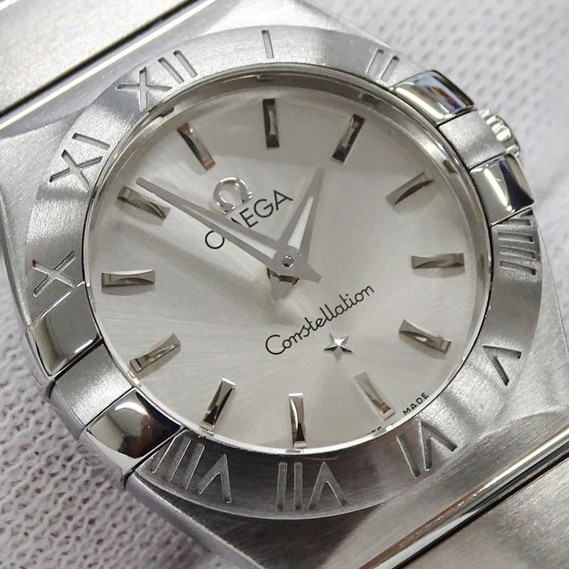 歐米茄星座系列拋光款 123.10.24.60.02.001 女士石英腕錶,不鏽鋼,銀色-15