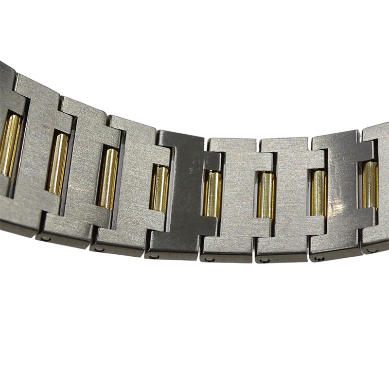 寶格麗男士腕錶,日期顯示,自動上鍊,不鏽鋼、黃金和黃色BB38SG,組合款,經過翻新拋光-9