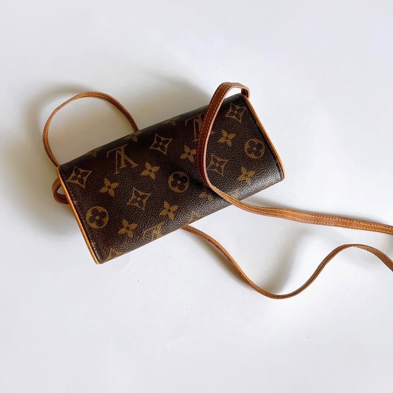 瑞奇二手精品 Louis Vuitton 老花側背包 腰包 美品-1