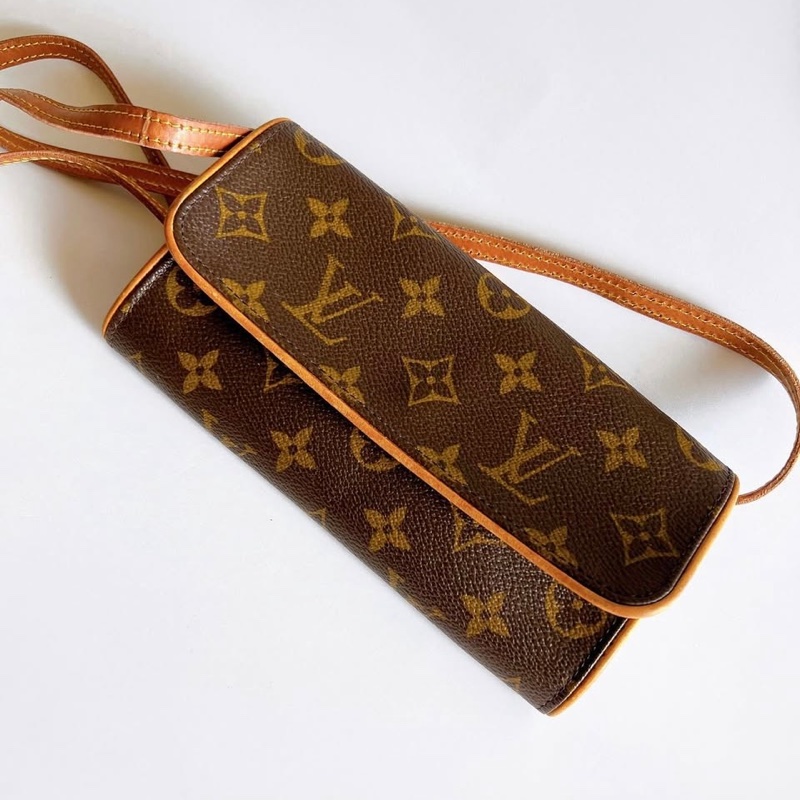 瑞奇二手精品 Louis Vuitton 老花側背包 腰包 美品-2