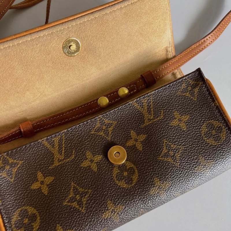 瑞奇二手精品 Louis Vuitton 老花側背包 腰包 美品-3