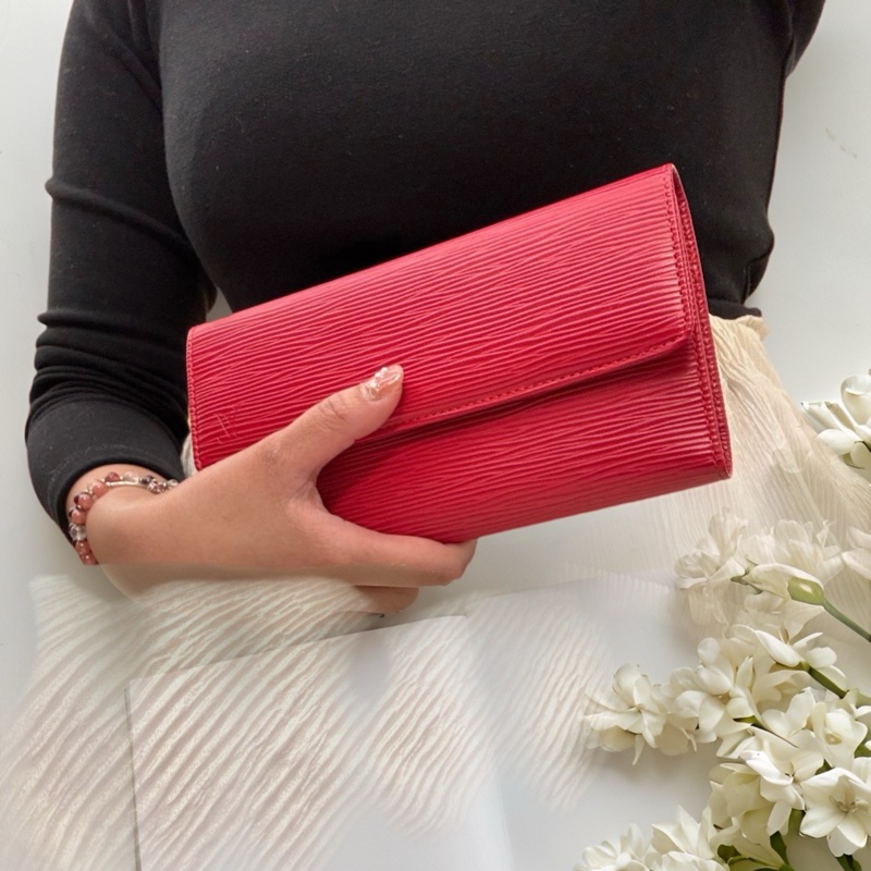 Louis Vuitton Epi 水波紋長夾-0