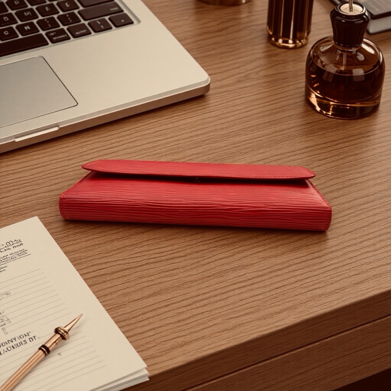 Louis Vuitton Epi 水波紋長夾-4