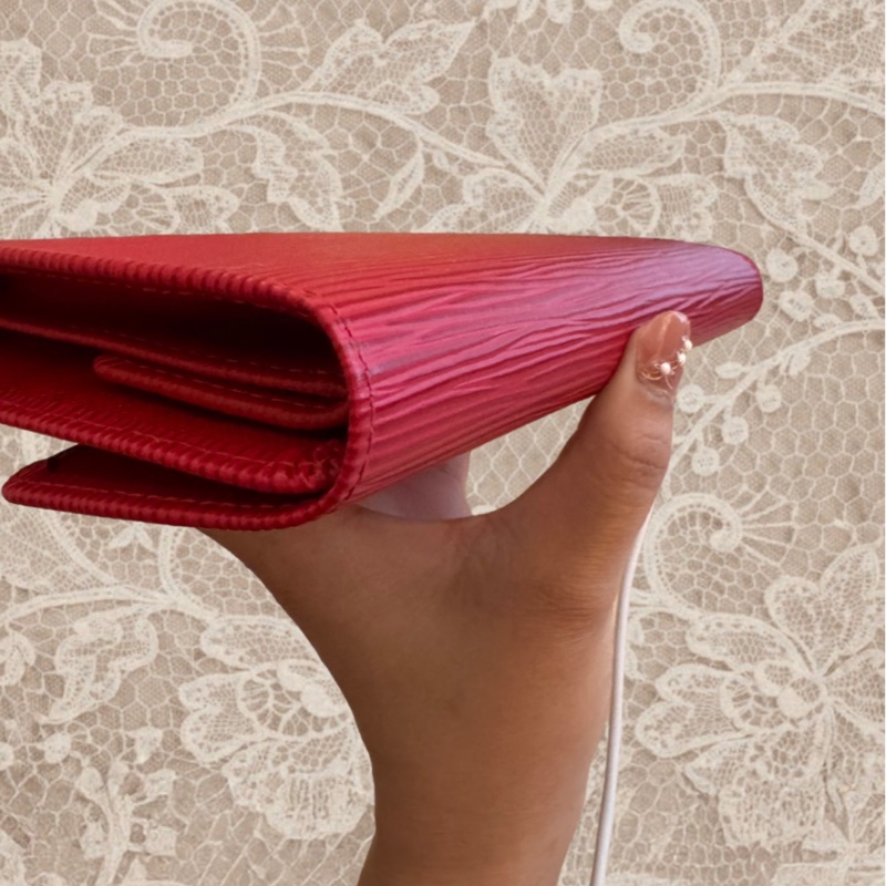 Louis Vuitton Epi 水波紋長夾-15