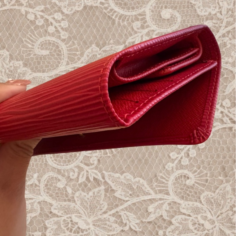 Louis Vuitton Epi 水波紋長夾-16