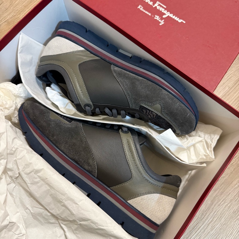 瑞奇二手精品  Salvatore Ferrgamo us8.5全新 球鞋-1