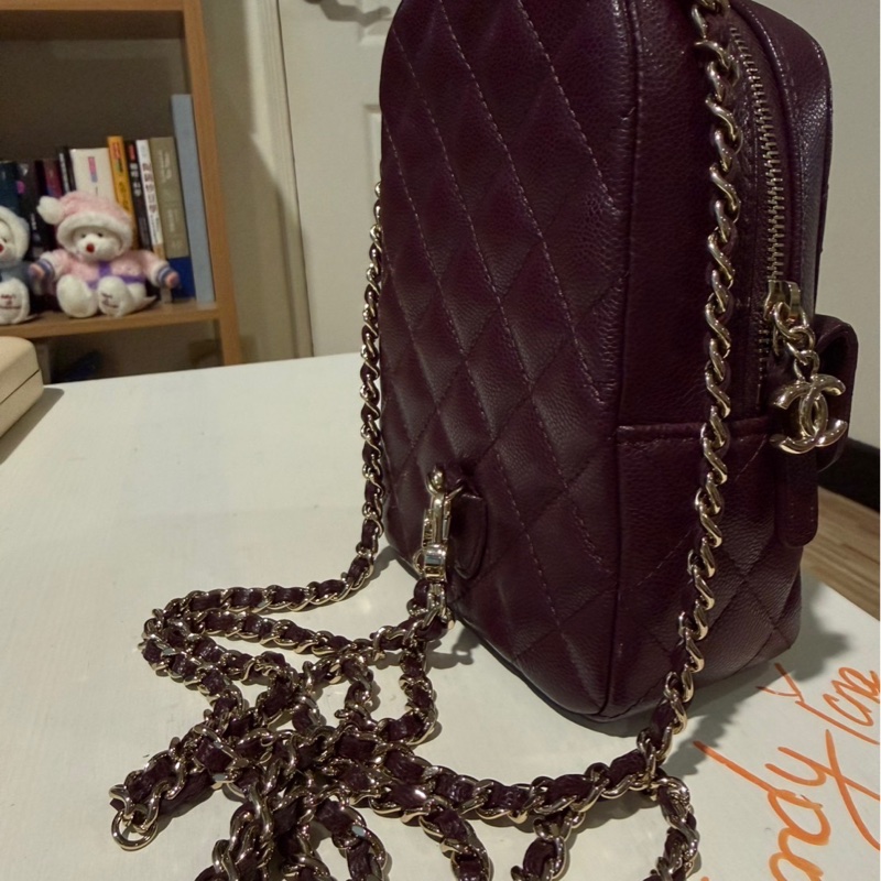 瑞奇二手精品 Chanel 小後背包 近全新全配-2