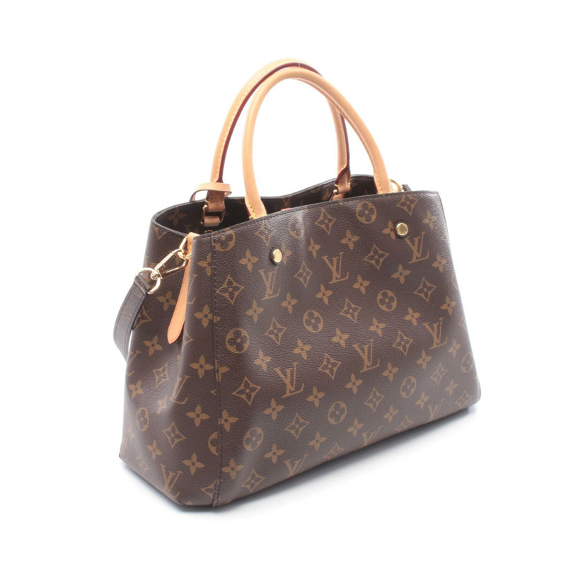路易威登 Montaigne MM 單肩手提包 M41056 Monogram 帆布皮革二手-1