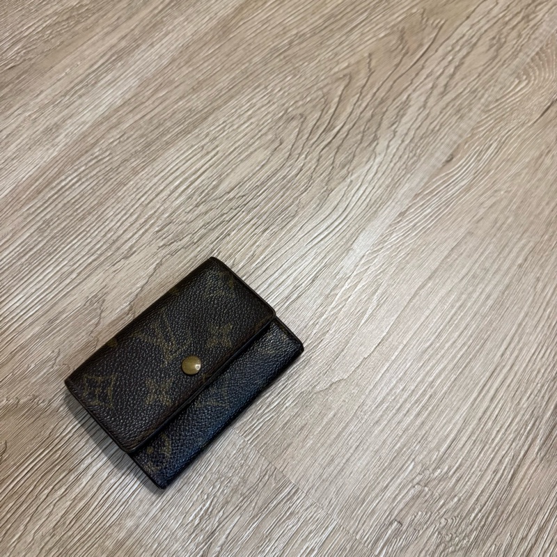 瑞奇二手精品 Louis Vuitton 老花 零錢包 卡包-0