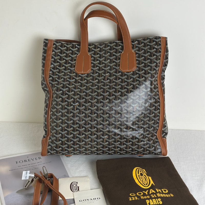 GOYARD Voltaire手提斜背公事包 - 棕-9