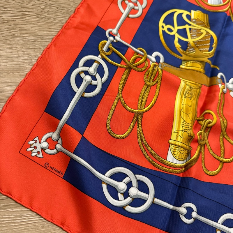 瑞奇二手精品 Hermes 絲巾 美品-1