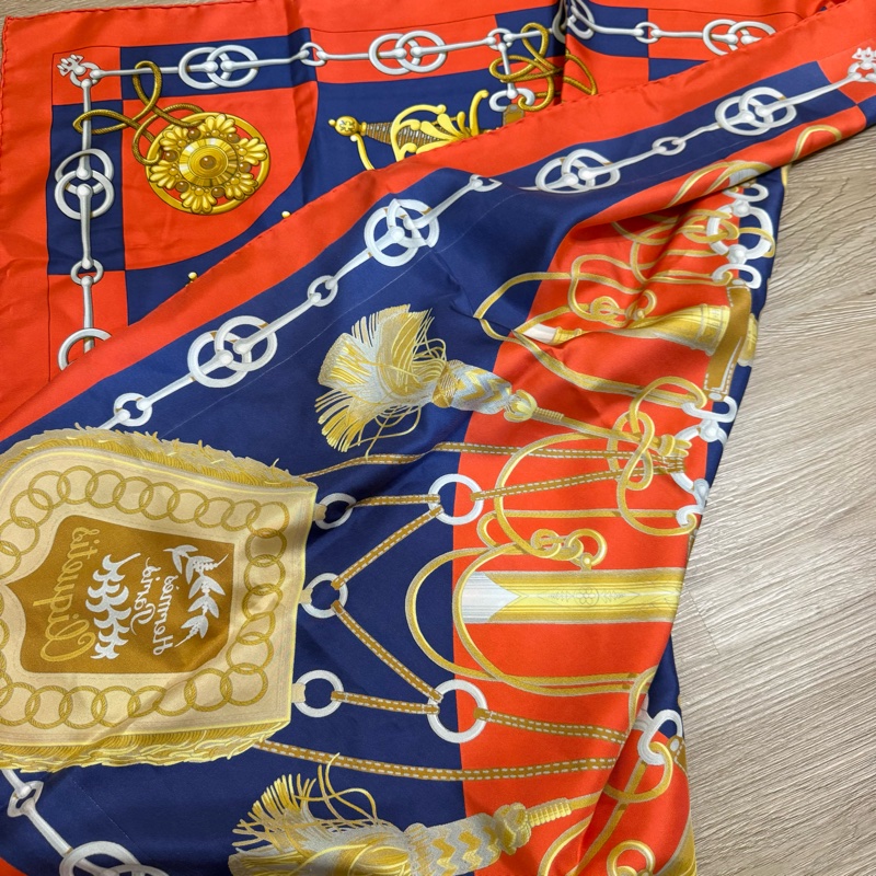 瑞奇二手精品 Hermes 絲巾 美品-2
