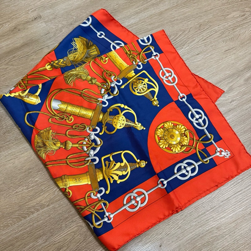 瑞奇二手精品 Hermes 絲巾 美品-4