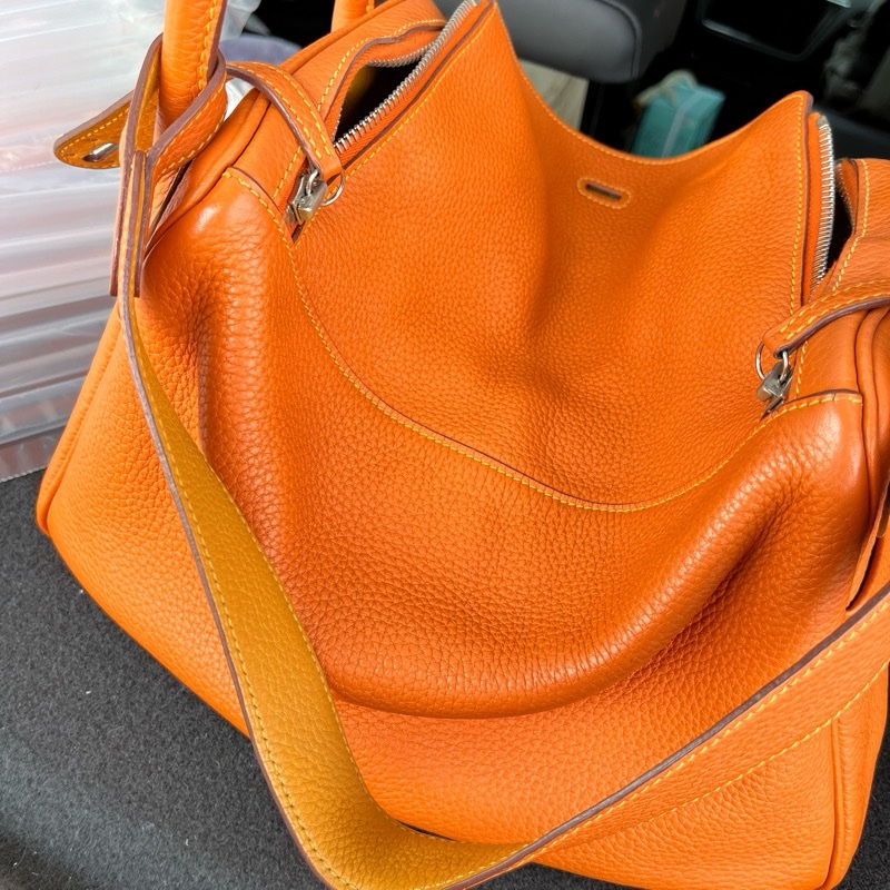 Hermes Lindy 30愛馬仕橘 框P-12