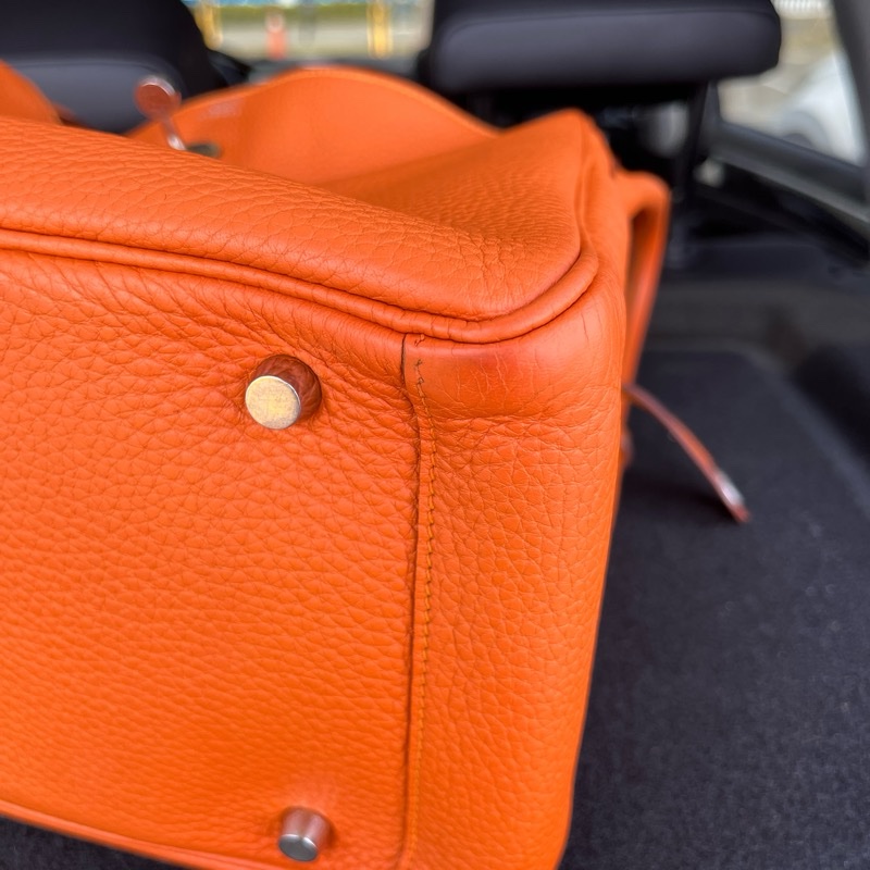 Hermes Lindy 30愛馬仕橘 框P-22