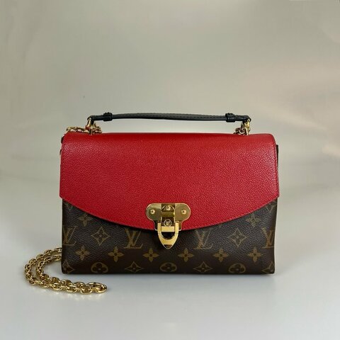 LV M43713  紅色拚老花Saint Placide包