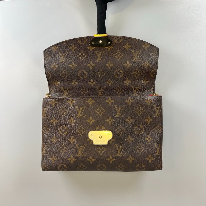 LV M43713 紅色拚老花Saint Placide包-5