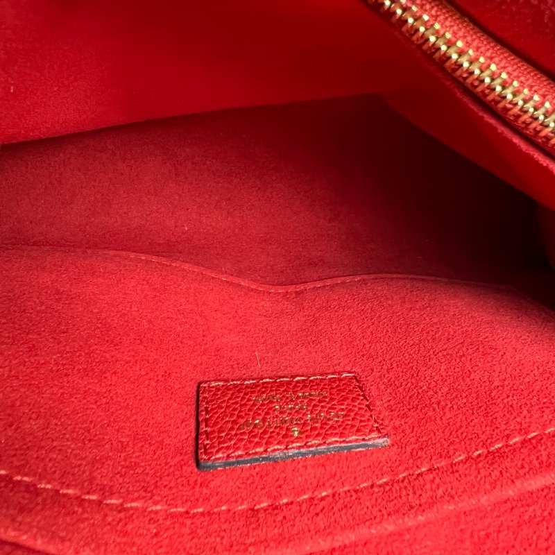 LV M43713 紅色拚老花Saint Placide包-8