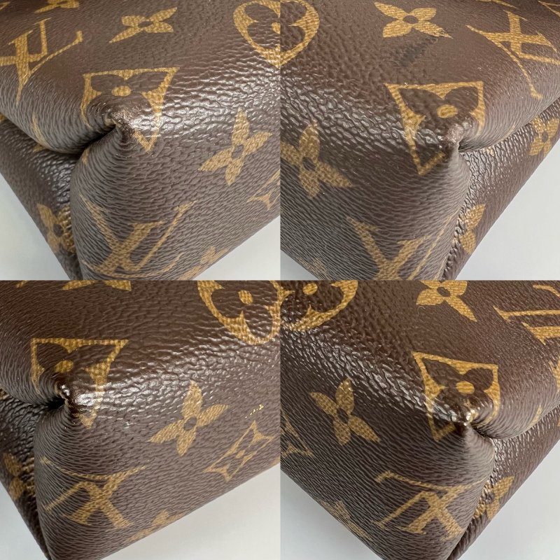 LV M43713 紅色拚老花Saint Placide包-9