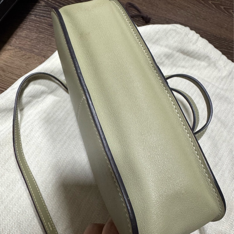 HERMES 真品 Halzan 迷你 Swift牛皮 鼠尾草綠Z刻-3