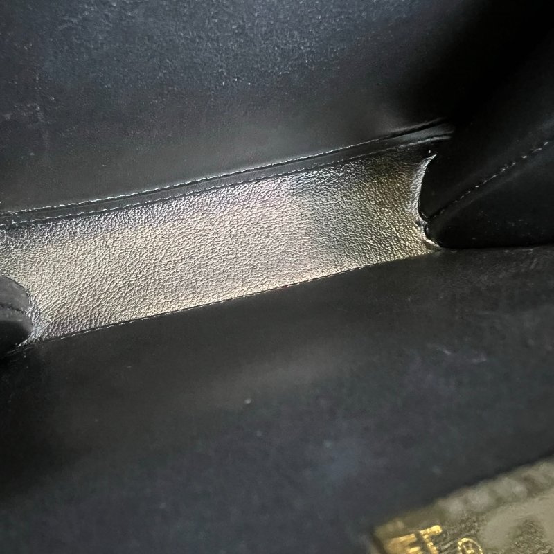 CHANEL 化妝盒提把荔枝黑 AS3222/晶片款-6