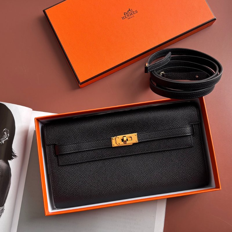 W刻 ::HERMES:: 愛馬仕黑金 KELLY TO GO 斜背包-0