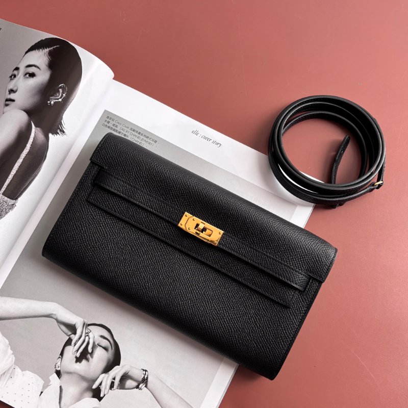 W刻 ::HERMES:: 愛馬仕黑金 KELLY TO GO 斜背包-1