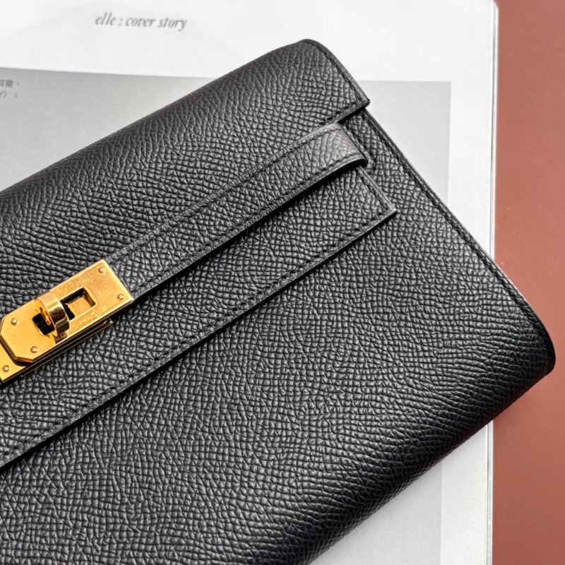 W刻 ::HERMES:: 愛馬仕黑金 KELLY TO GO 斜背包-7