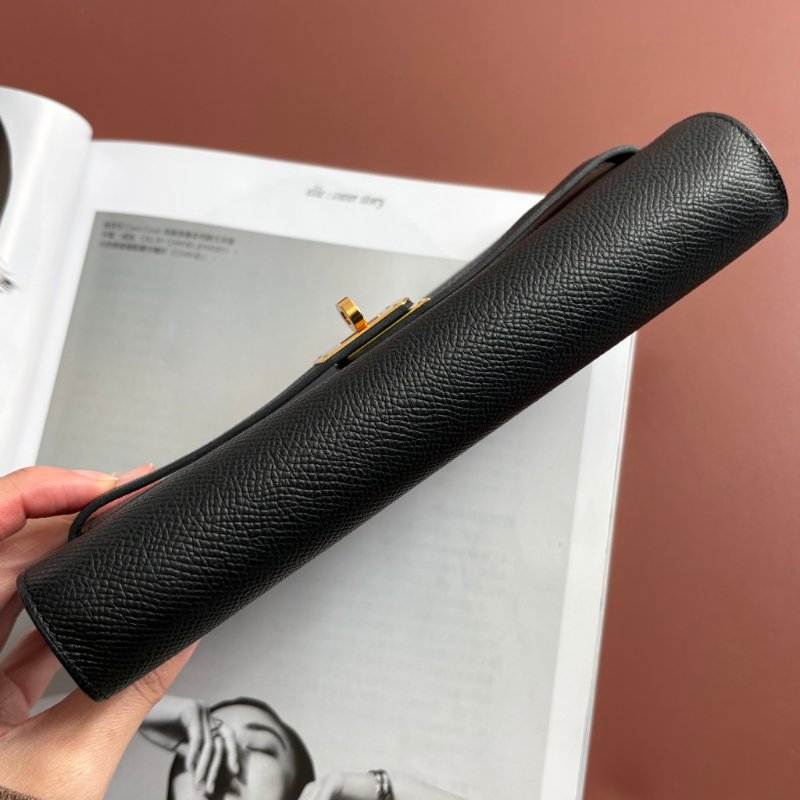 W刻 ::HERMES:: 愛馬仕黑金 KELLY TO GO 斜背包-9