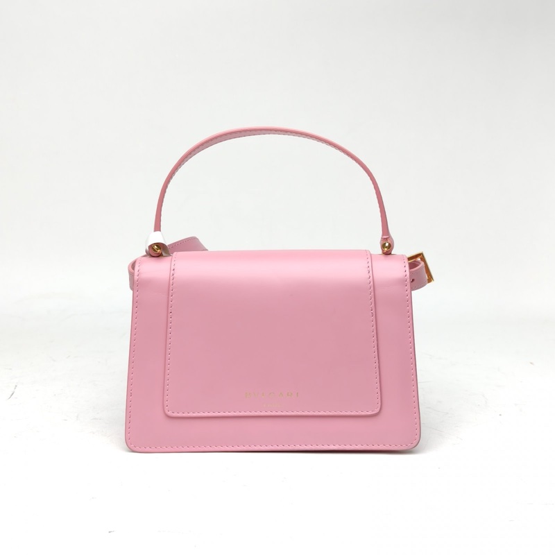 BVLGARI ALEXANDERWANG聯名蛇頭包粉色牛皮肩背包-2