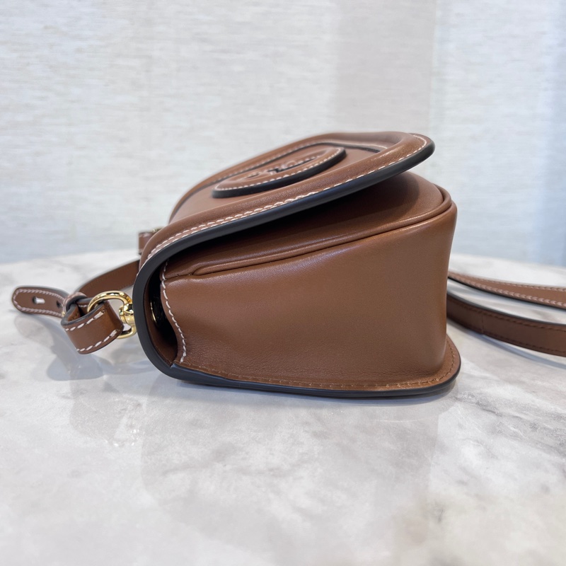 Gucci 棕色牛皮Blondie小號金釦下蓋磁釦肩斜背包-3