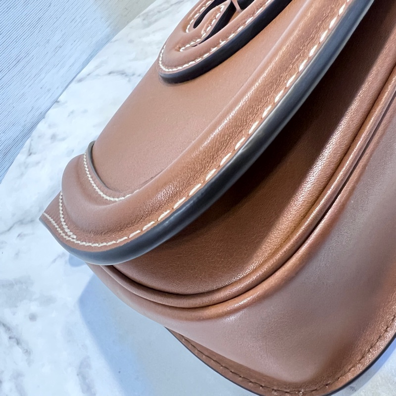 Gucci 棕色牛皮Blondie小號金釦下蓋磁釦肩斜背包-6