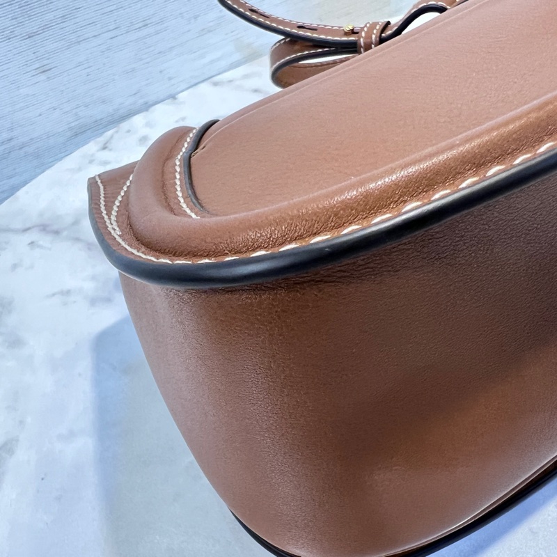 Gucci 棕色牛皮Blondie小號金釦下蓋磁釦肩斜背包-8