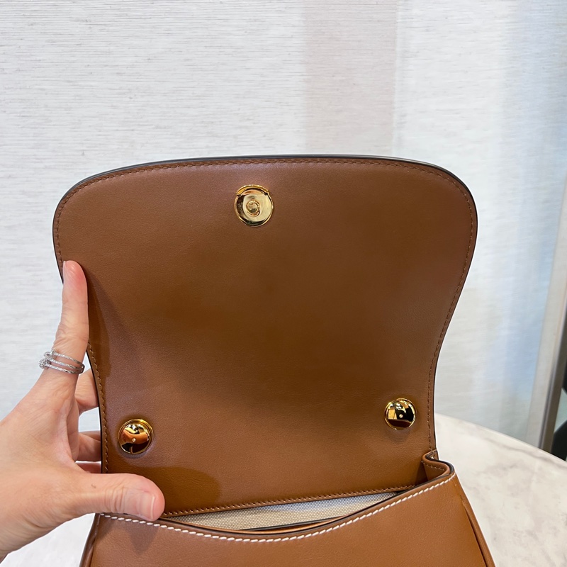 Gucci 棕色牛皮Blondie小號金釦下蓋磁釦肩斜背包-12