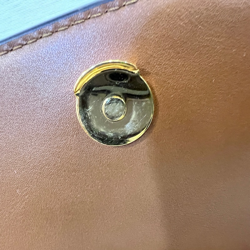 Gucci 棕色牛皮Blondie小號金釦下蓋磁釦肩斜背包-17